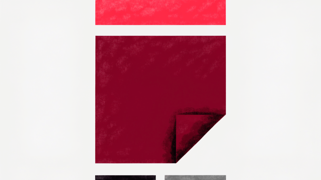 A red document moved above other documents.